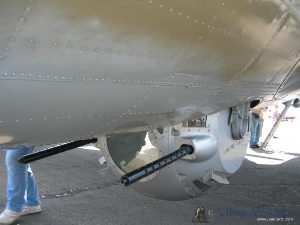A close-up look at the Nine O Nine's ball turret.