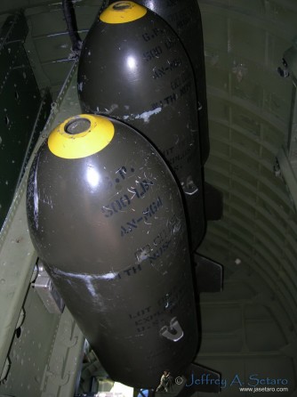 A peak inside the Nine O Nine's bomb bay.