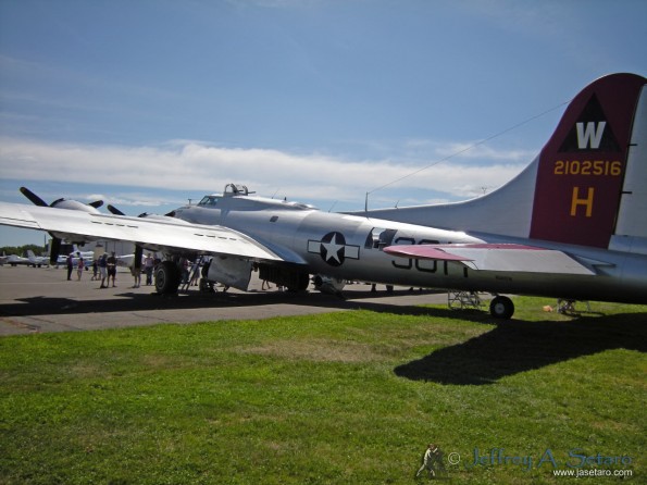 The Aluminum Overcast a WW II era B-17G operated by the EAA.