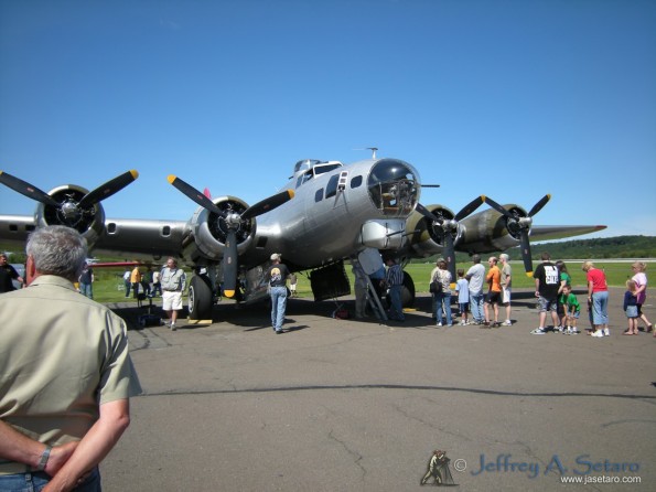 The Aluminum Overcast a WW II era B-17G operated by the EAA.
